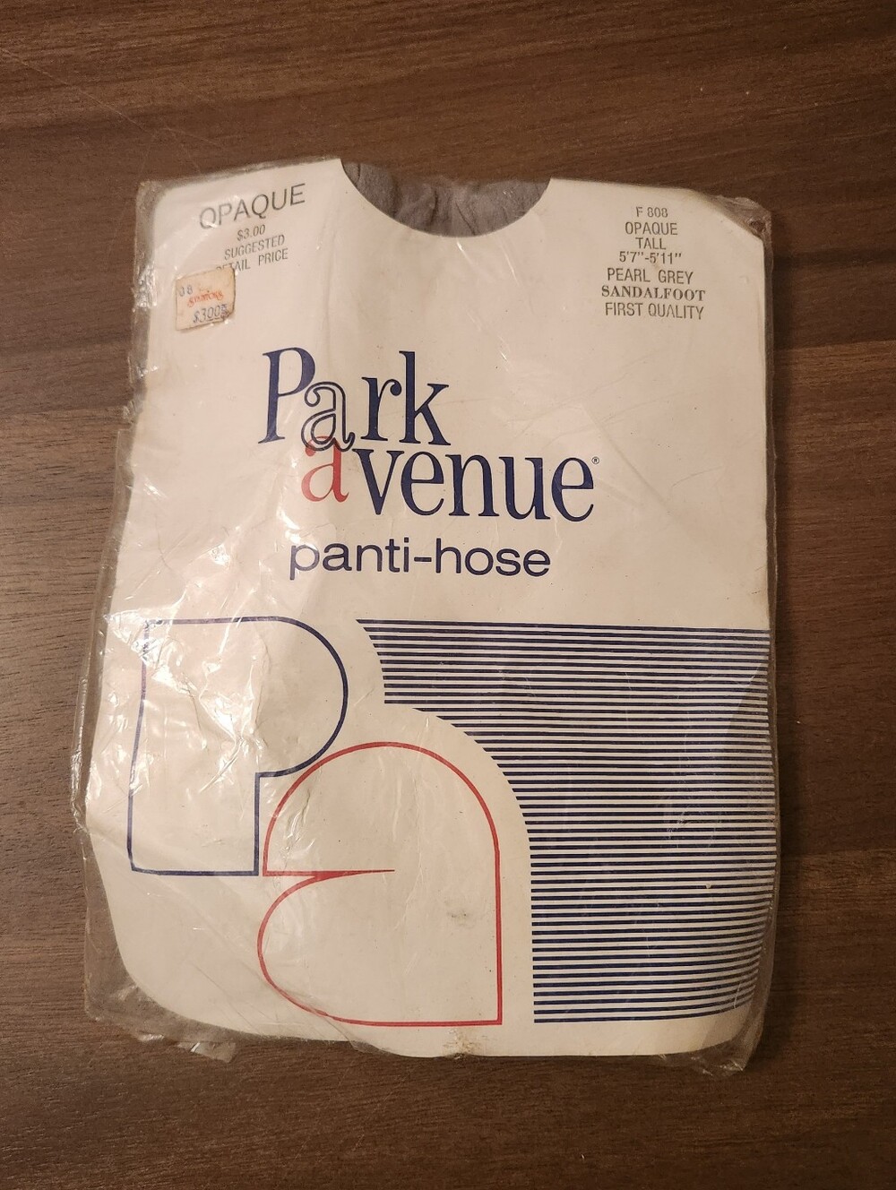 Vintage Park Avenue Pearl Grey Panti-Hose